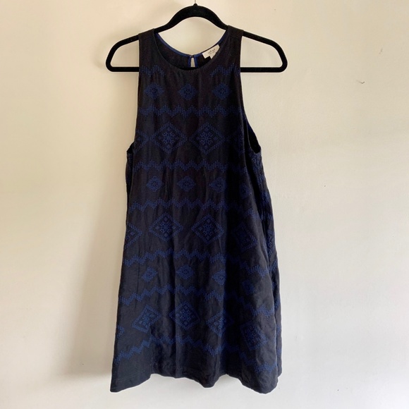 Aritzia Wilfred Trompette Black Embroidered Dress - Picture 4 of 5